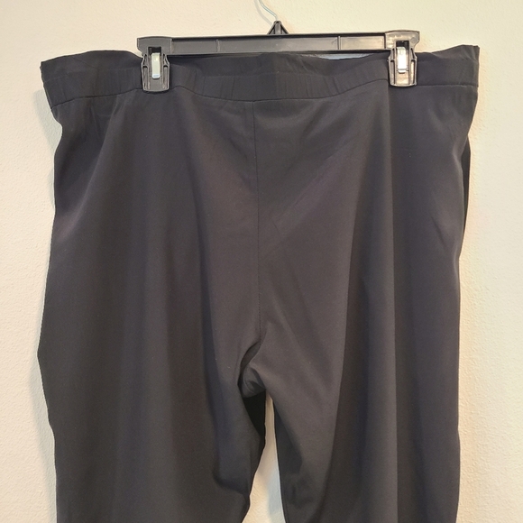 Ramy Brook Allyn Black Silk Paperbag Waist Cropped Pants - Picture 7 of 8